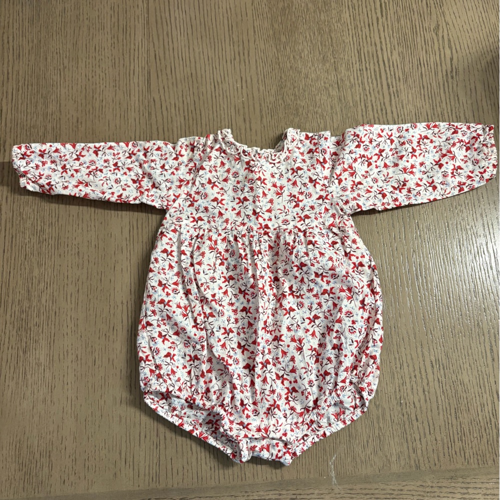 H&M Red and White Floral Kids Top